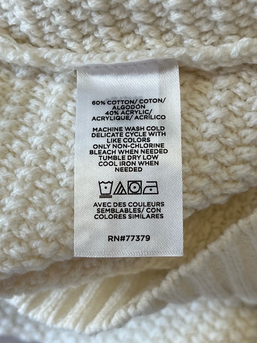 Ann Taylor Cream Scallop-Edge Button Cardigan - Picture 5 of 14
